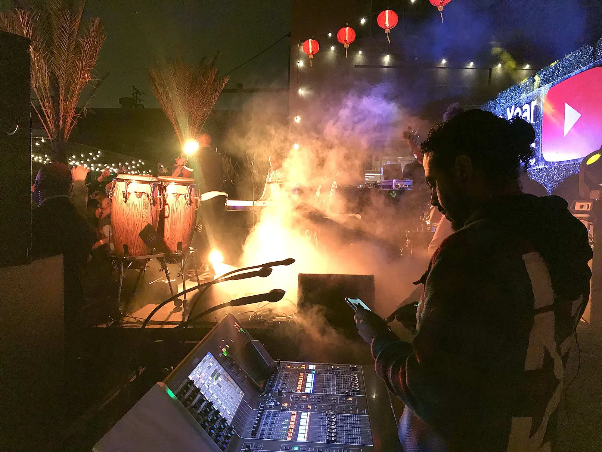 Audio Visual Entertainment production and AV team at a Los Angeles event